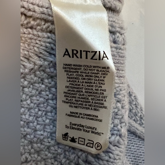 Aritzia Heritage Knit Merino Wool Open-Front Cardigan | L NWT - Picture 14 of 15